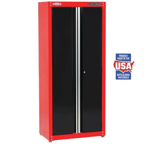 sears steel freestanding garage cabinet|Craftsman 74 in. H X 48 in. W X 18 in. D Black/Red .